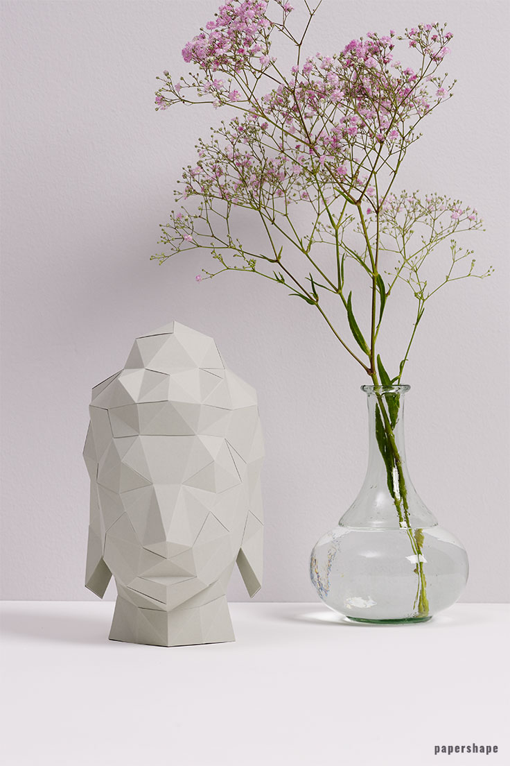 diy buddha craft from paper #papershape