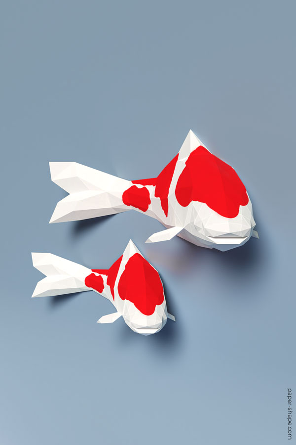 free-printable-3d-paper-fish-template-papercraft-trex-template