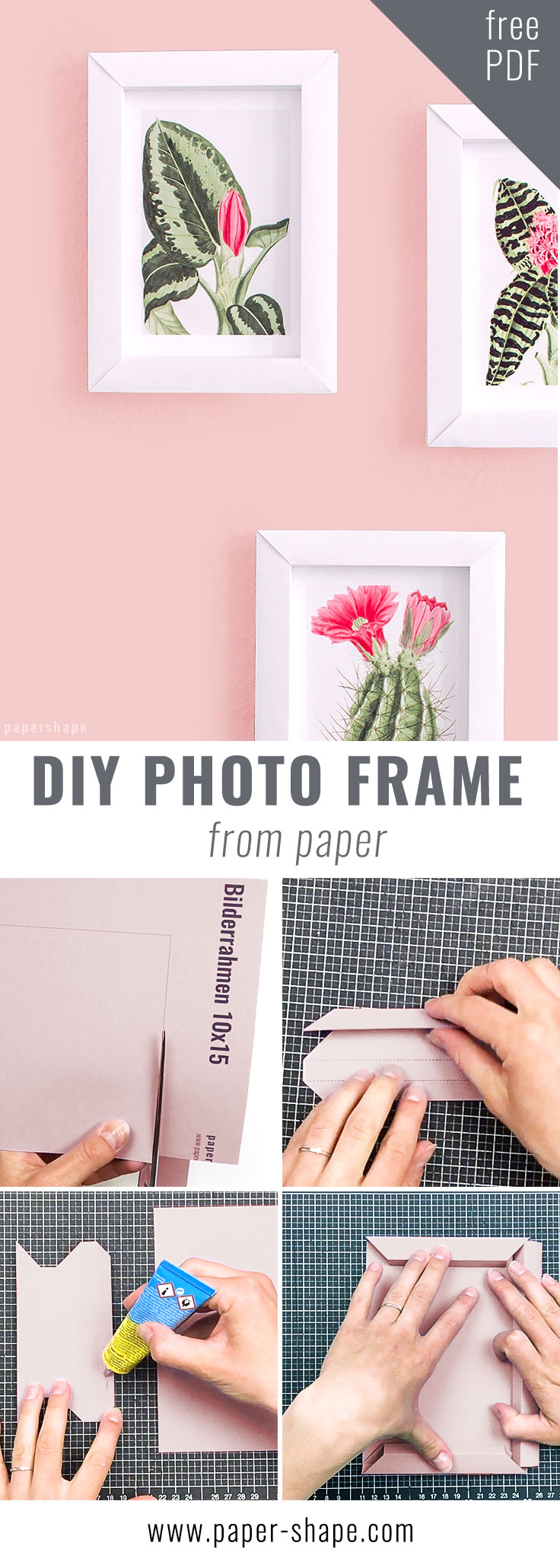 HOW TO MAKE MINI FRAMES / DIY PAPER FRAME FOR PHOTO 