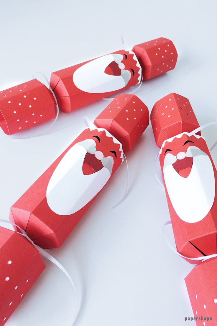 How to make DIY christmas crackers for St. Nicholaus' Day. Your kids will love it! Free template from #papershape 