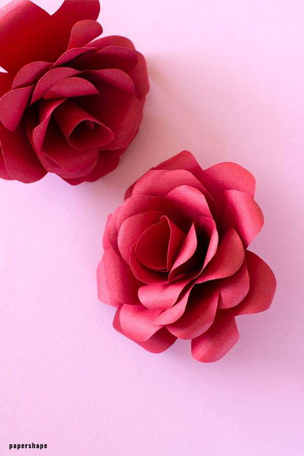 Rosen basteln mit Papier zum Muttertag #papierrosen #muttertag #papierblumen #bastelnmitpapier