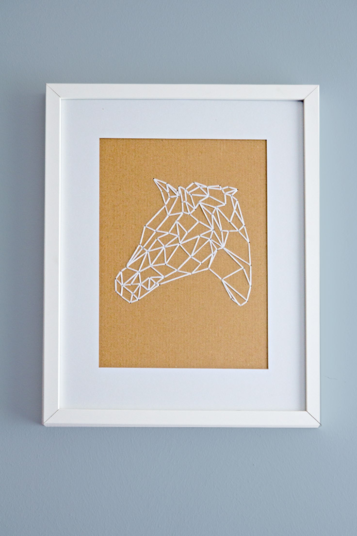 How to embroider geometric animals on cardboard (with templates) papershape