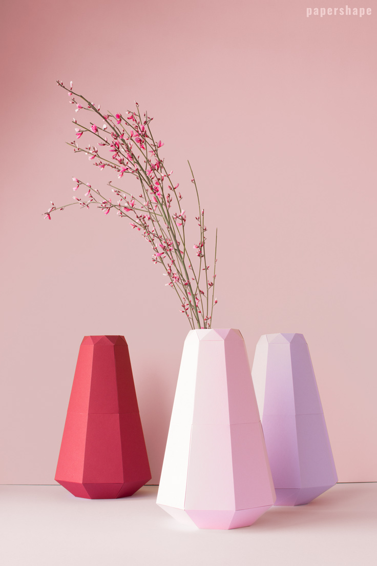 Paper Vase Template