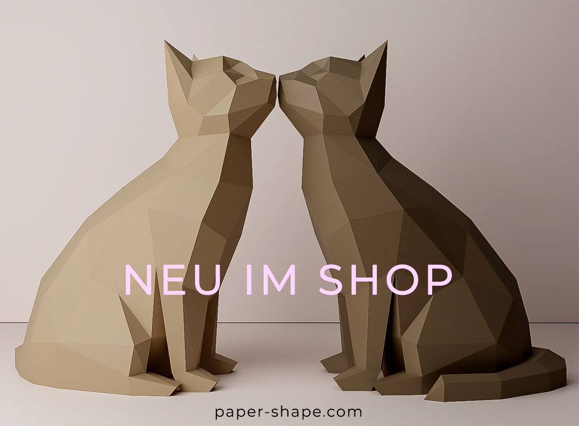 Papercraft cat Simba - PaperShape