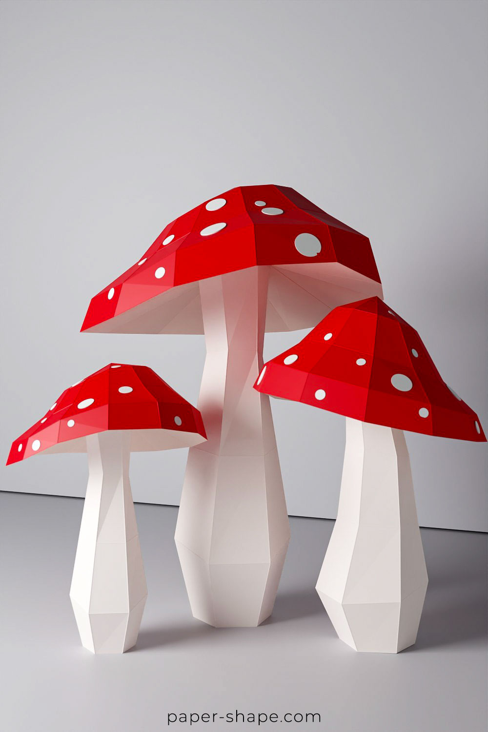 Papercraft toadstool